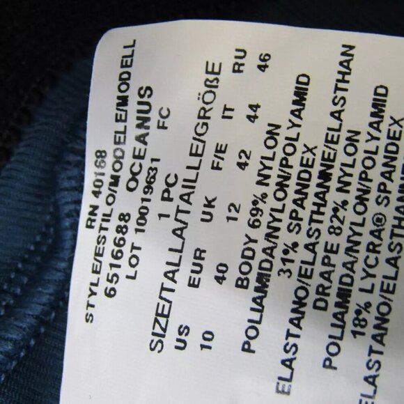 NEW MIRACLE SUIT Must Have Oceanus One Piece Swimsuit Green Size 10 - Picture 4 of 7